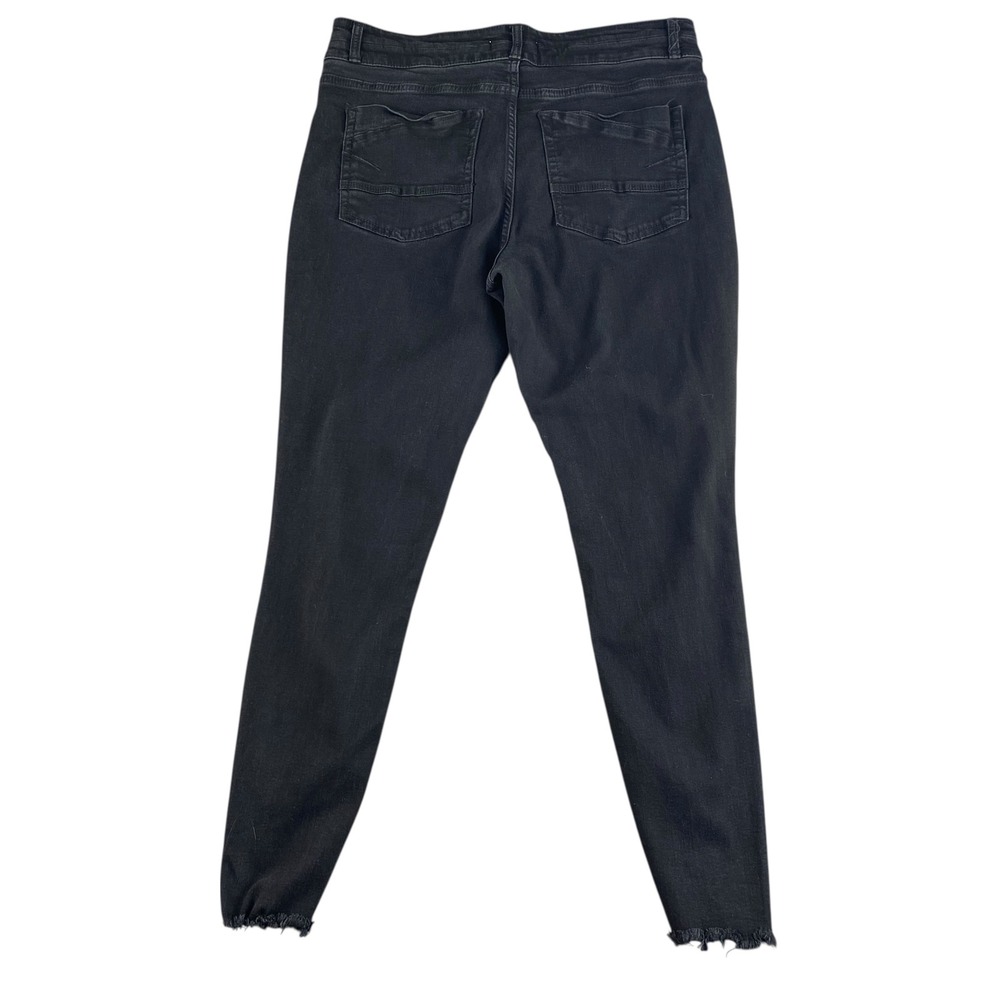 BKE Denim Gabby High Rise Curvy Fit Ankle Tall Black Jeans Distressed Size 31* - Picture 8 of 8